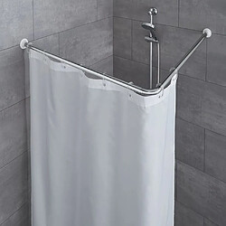 Kleine Wolke Tringle de rideau de douche d'angle 90x90 cm Chrome