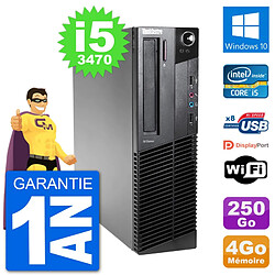 PC Lenovo M92p SFF Intel i5-3470 RAM 4Go Disque Dur 250Go Windows 10 Wifi · Occasion 