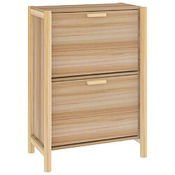 vidaXL Armoire à chaussures 57,5x33x80 cm Bois d'ingénierie