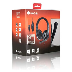 Casques avec Microphone NGS NGS-HEADSET-0196 Noir