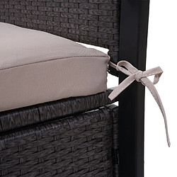 Acheter Decoshop26 Banc de jardin 2 places en polyrotin gris coffre de rangement coussin d'assise beige 04_0004170