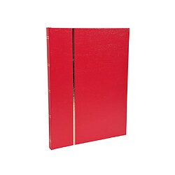 Ac-Deco Album de timbres en simili-cuir 32 pages - 16,5 x 22,5 cm - Rouge