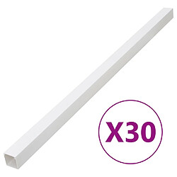 vidaXL Goulotte de câble 33x33 mm 30 m PVC