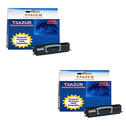 T3Azur 2 Toners générique pour Lexmark X340 / 342N / X340H11G - Compatible - 2 500 pages 