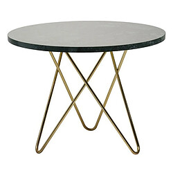 Totalcadeau Petite Table d’appoint fabriquée en marbre (45 x 45 x 35 cm) - Table basse design pas cher