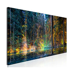 Paris Prix Tableau Imprimé Pond in the Forest Narrow 50 x 150 cm 