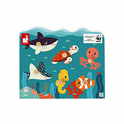 Puzzle en bois Animaux marins WWF 6 pièces - Janod