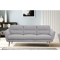 VENESETTI Canapé en tissu luxe 3 places, TRENDY gris clair