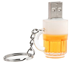 Wewoo Clé USB Beer Porte clés Style USB Flash Disk avec 2 Go de mémoire 