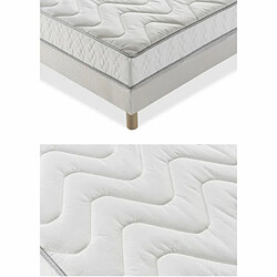 Acheter DEKO DREAM Sommier + matelas mousse ferme à mémoire de forme 140 x 190 x 16 cm