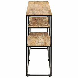 Avis Maison Chic Buffet,Meuble de Rangement,commode pour salon,Cuisine 150x30x75 cm Bois de manguier brut -MN77214