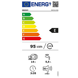 Lave-vaisselle 60cm 14 couverts 46db tout intégrable - D2IHL326 - INDESIT