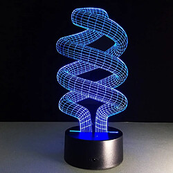 Universal ATD DNA Spirale 3D Optique Diaporama Touch Switch Colorful Gradient LED Table Lamp Night Light 