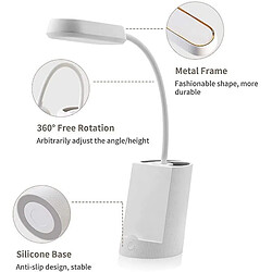 Acheter Universal Lampe à poser Lampe à poser à l'œil glissant, lampe de bureau dimmable avec port de charge USB, 3 modes de couleur, 3 niveaux de luminosité (blanc)