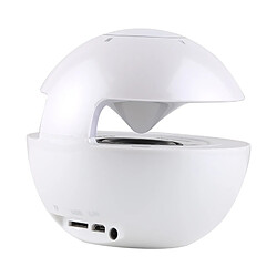 Acheter Wewoo Mini enceinte Bluetooth haut-parleur sans fil avec éclairage respiratoire, Prise en charge mains libres / Carte TF / AUX (Blanc)