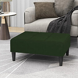 vidaXL Repose-pied Vert foncé 78x56x32 cm Velours