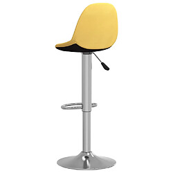 Acheter vidaXL Tabourets de bar lot de 2 jaune moutarde tissu