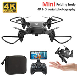 KY902 Mini Drone Avec 4K HD caméra pliant Drone Quadcopter cadeau de Noël Jouet Noir