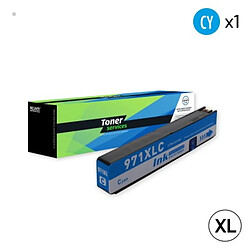 TONER SERVICES Compatible HP 971XL Cartouche Cyan CN626AE (H971XLC)