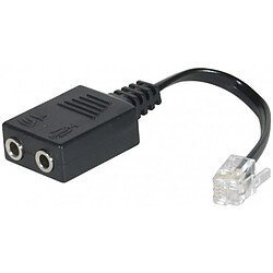 DEXLAN RJ2Jack Adaptateur Tel. pour Casque multimédia