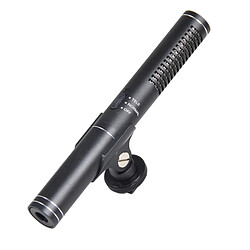 Avis Wewoo Micro noir pour DSLR et DV Caméscope Double Back Pole Professionnel Condensateur Shotgun Microphone