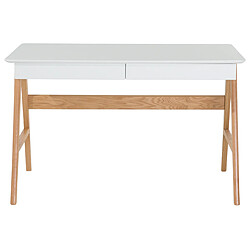 Beliani Bureau 120 x 70 cm Blanc SHESLAY 