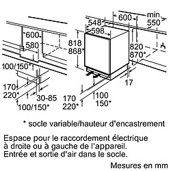 Acheter Congélateurs armoire 98L SIEMENS 59.8cm F, GU15DADF0