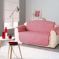 Douceur D'Interieur Protège canapé matelassé Microfibre Kiria Rouge 223x179 cm 