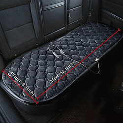 Wewoo Couverture chauffante de coussin de siège de voiture arrière 12V pour chauffée en hiver noir