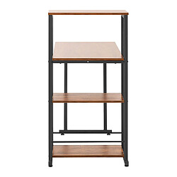 Acheter Helloshop26 Bureau avec étagère table ordinateur bureau avec étagère intégrée (plateau : 110 x 50 cm, capacité de charge : 105 kg, hauteur du plateau : 75 cm) 14_0005963