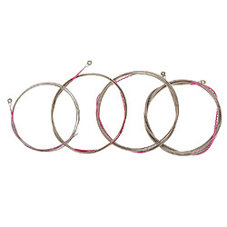 cordes de basse Set de 4pcs Cordes en Acier Inoxydable Pièces de Rechange pour Basse à 4 Cordes