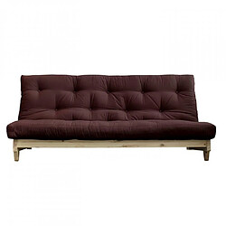 Inside 75 Banquette convertible FRESH pin coloris brown couchage 140*200 cm.