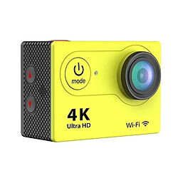 Avis Wewoo Caméra sport jaune 4K Ultra HD 1080P 12MP 2 pouces LCD Écran WiFi Sports Caméra, 170 Degrés Angle Grand Angle, 30 m Étanche