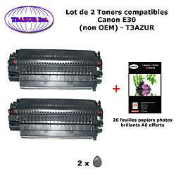 2 Toners génériques Canon E30 pour imprimanteCanon PC 210 300 310 320 325 330 330L 400 420 430 530 550+20f PPA6 -T3AZUR