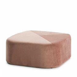 Pouf Thai Natura Rose Velours 80 x 36 x 80 cm