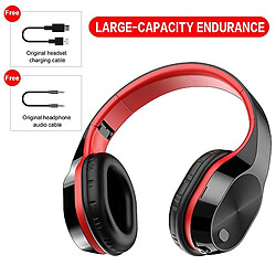 Universal Casque Bluetooth sans fil T5 casque Bluetooth HD Microphone Sports Contrôle pliable Bluetooth V5.0 MUSIC CASHEPHONE