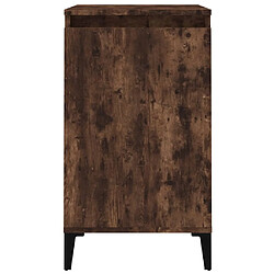 Acheter vidaXL Table de chevet chêne fumé 40x35x70 cm bois d'ingénierie