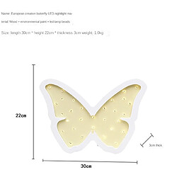 Avis Universal Lanterne papillon Lampe en bois, Lampe lumineuse pour dormir, Décoration murale peu profonde d'humeur pour la chambre/salon, (violet)