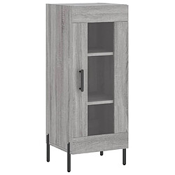 Maison Chic Buffet,Meuble de Rangement,commode pour salon,Cuisine Sonoma gris 34,5x34x90 cm Bois d'ingénierie -MN50964