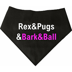 Spoilt Rotten Pets (S2 Noir 'Sex & Drugs & Rock & Roll' est 'Rex et Pugs & écorce et Boule en Chien Land. ? Hilarant Bandana pour Chien (Petit Chien, Noir)