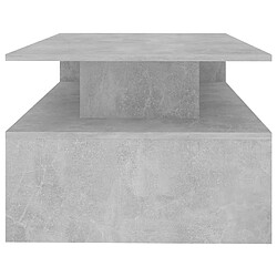 Acheter vidaXL Table basse Gris béton 90x60x42,5 cm Bois d'ingénierie