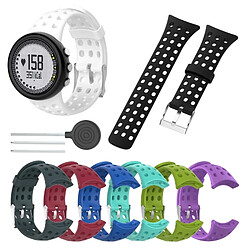 Acheter Wewoo Bracelet pour montre connectée Dragonne de remplacement mâle en silicone SUUNTO M1 / M2 / M4 / M5 bleu marine