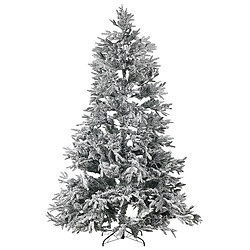 Beliani Sapin de Noël 240 cm Blanc BASSIE