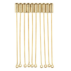 10 Pièces 7.1 Cm De Long Bouchon D'aiguille Revers Bâton Chapeau écharpe Broche Boutonnière Broche Broche de revers de collier