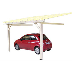 Carport mural 10.86m² bois - am3350stl - HABRITA 