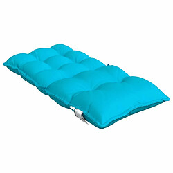 Maison Chic Lot de 2 Coussins Confort,Coussins de chaise à dossier bas turquoise -GKD14769 pas cher