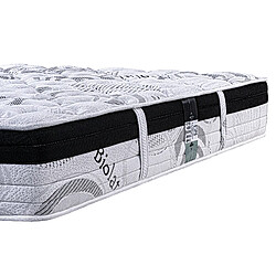 Avis LUXURY LITERIE Matelas 180x200 cm, Sleeplux, 26cm, latex, mousse haute densité, ferme, indépendance du couchage, face été/hiver