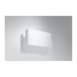 Luminaire Center Applique murale COPERTURA acier blanc 2 ampoules