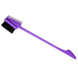 Acheter Pinceau de contrôle des bords Sourcils Cils Cheveux Bordures Brosses De Découpe Peignes Violet