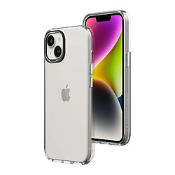 RHINOSHIELD Clear Compatible avec [iPhone 14] Résiste au jaunissement, Haute Transparence, Coque de Protection Personnalisable Clear - Contour objectifs Photo Noir 